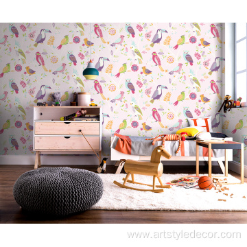 Moisture-proof and anti-fouling children's room wallpaper